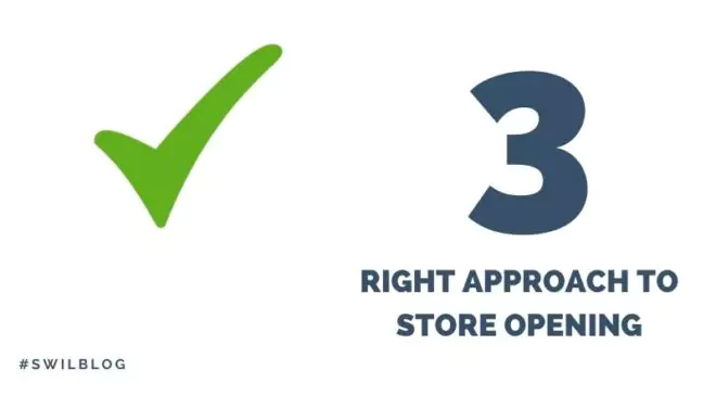 right approach to store opening