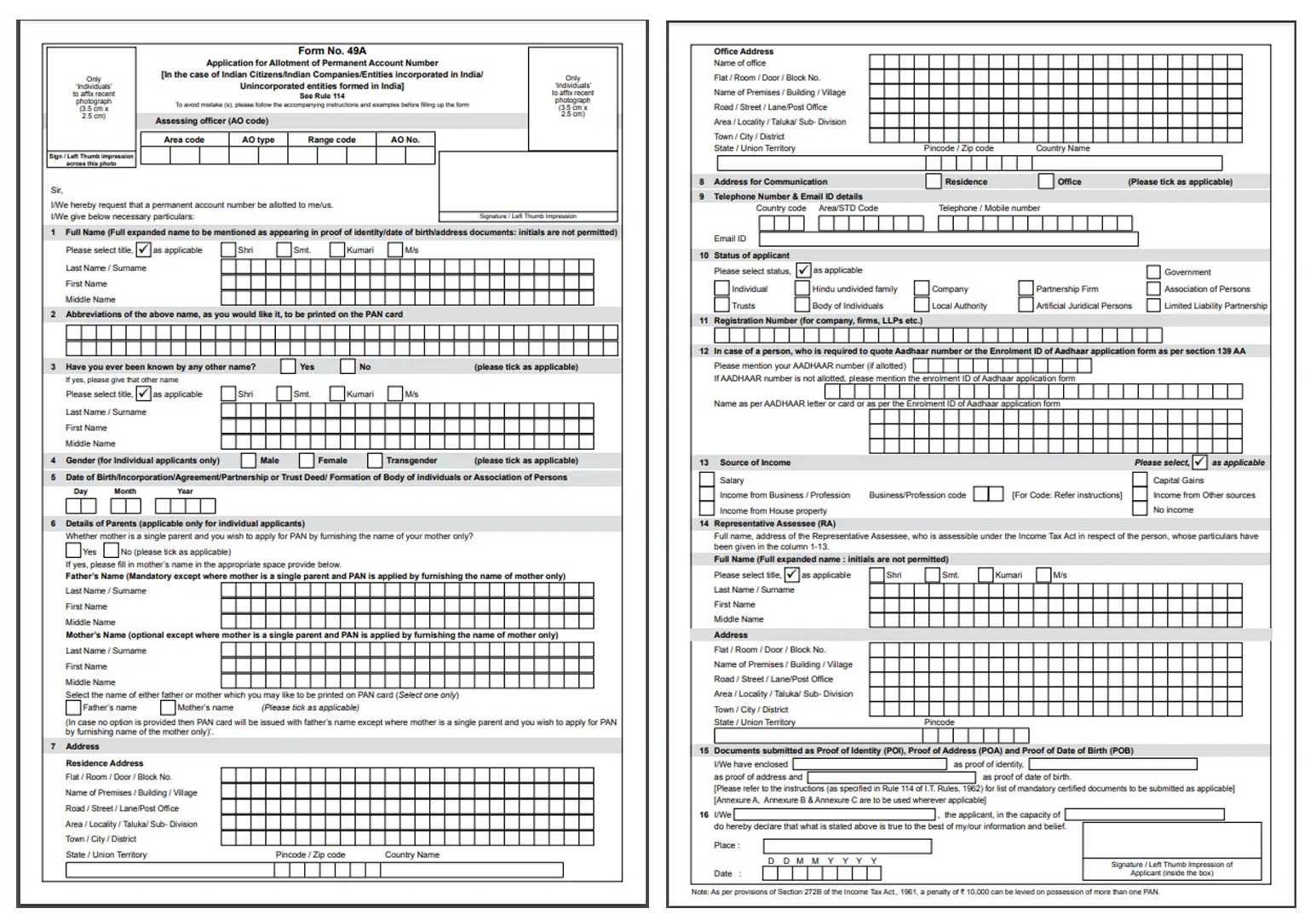 Pan Card Update Fillable Form Printable Forms Free On Vrogue co